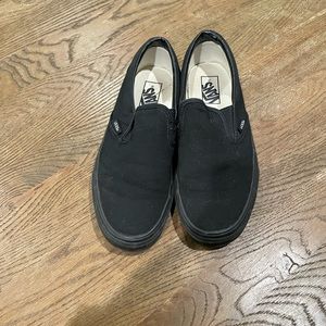 Black Vans Slip On- sz10